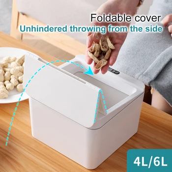 

4L/6L Intelligent Trash Can Home Automatic Induction Electric Desktop Car Trash Can 1200mAh lithium Battery Version Trash Can