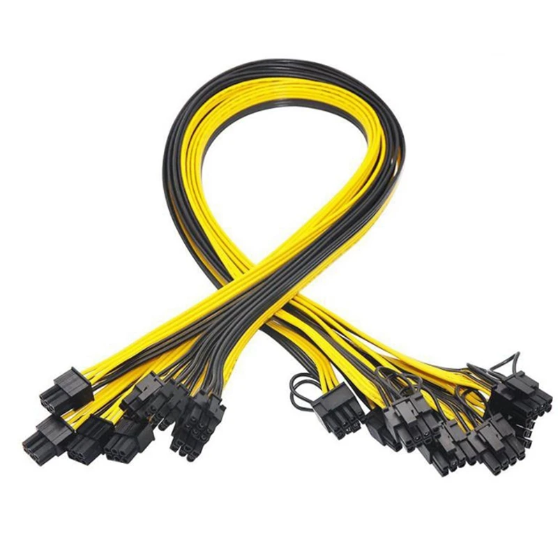 10 шт. 16AWG 6 Pin PCI-E до 8 (6 + 2) (штекер-штекер) силовой кабель для HP Серверная