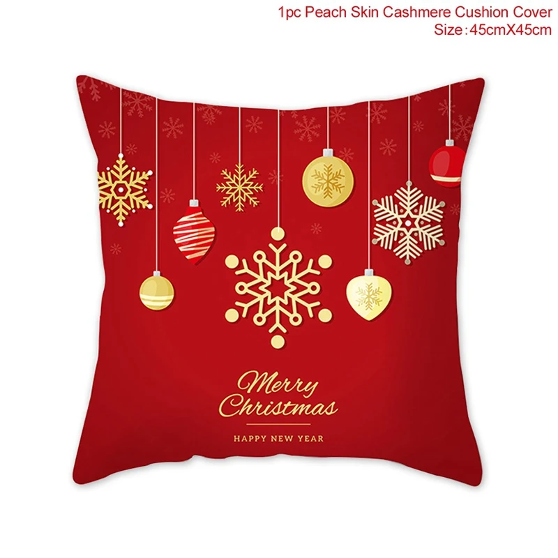 03-12 FENGRISE Merry Christmas украшение для дома Санта Клаус Подушка с оленем чехол Рождество Рождество Navidad счастливый год - Цвет: 03-12