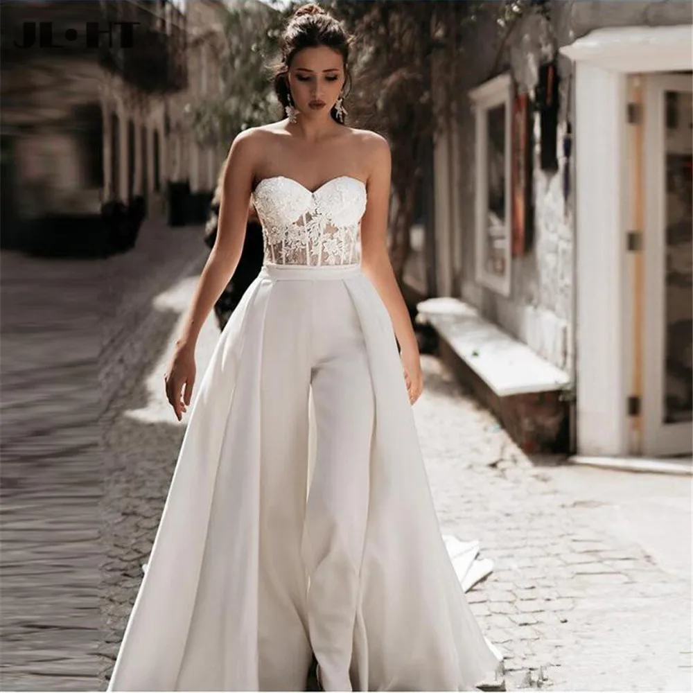 white sweetheart jumpsuit
