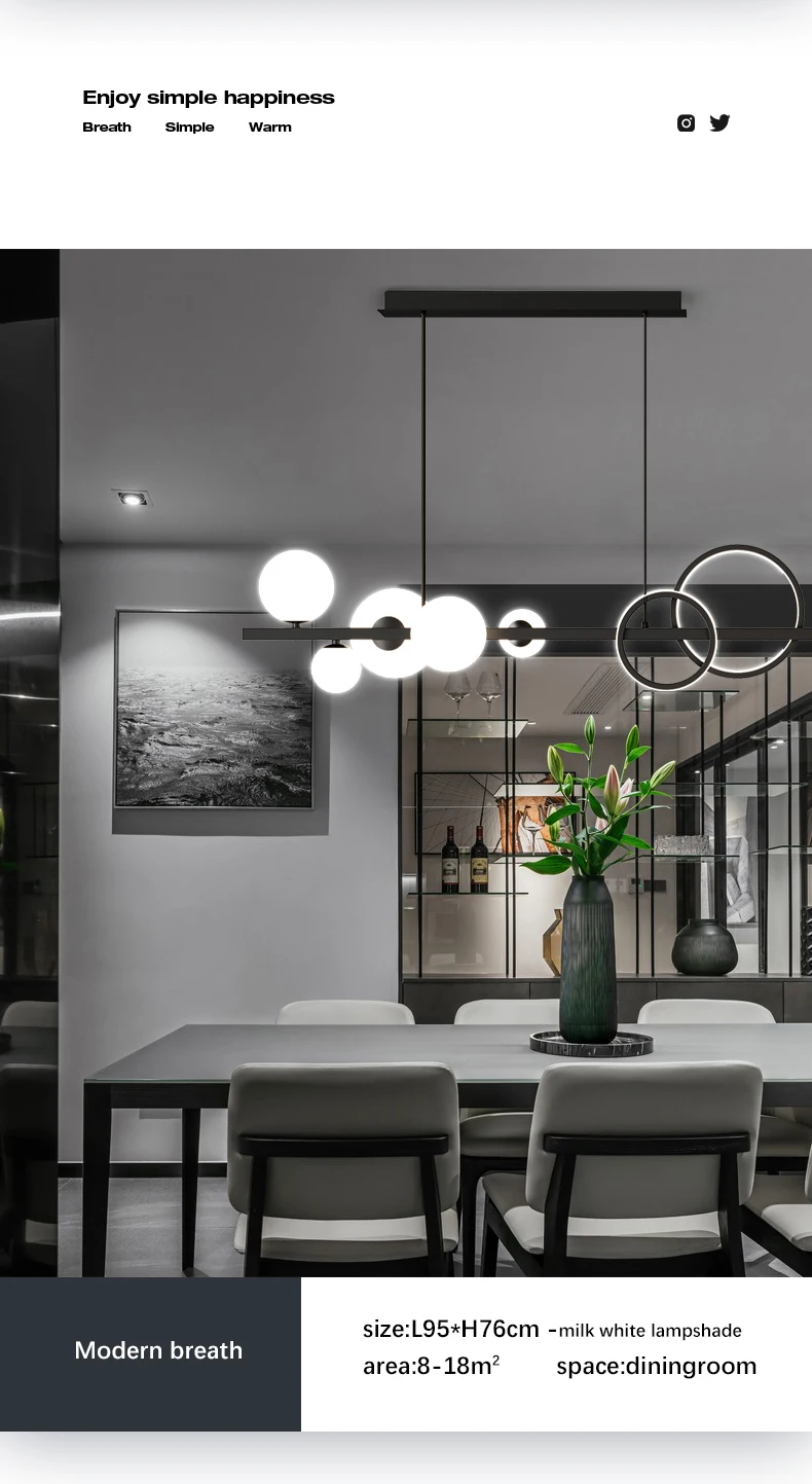 globe chandelier 2022 Modern Black LED Chandeliers for The Home Kitchen Dining Living Room Table Hanging Ceiling Led Pendant Lamp Indoor Lighting vintage chandelier