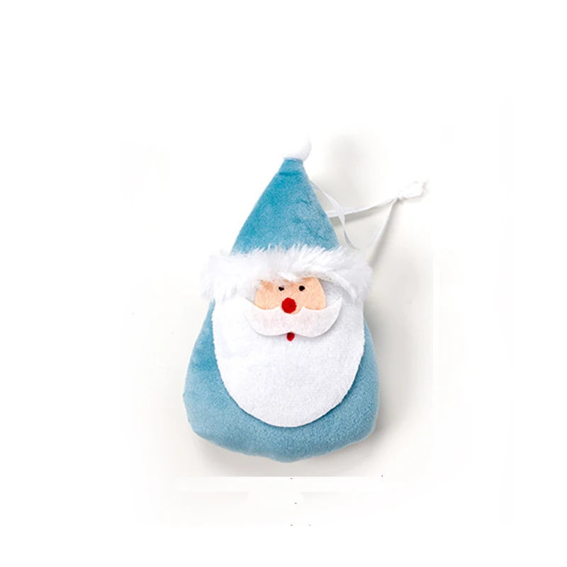 Новинка, кукла Санта-Клаус, снеговик, украшения, детский подарок, игрушки на рождественскую елку, хлопковое украшение для дома, SA188 - Цвет: Santa blue