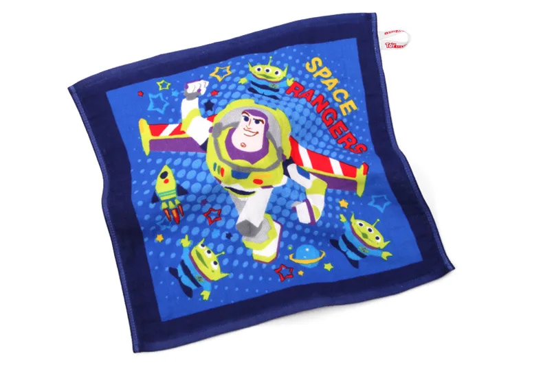 34x34 см Buzz Lightyear детское полотенце для лица, мягкое хлопок, детское мягкое полотенце для мальчиков и девочек, носовой платок, Космический рейнджер