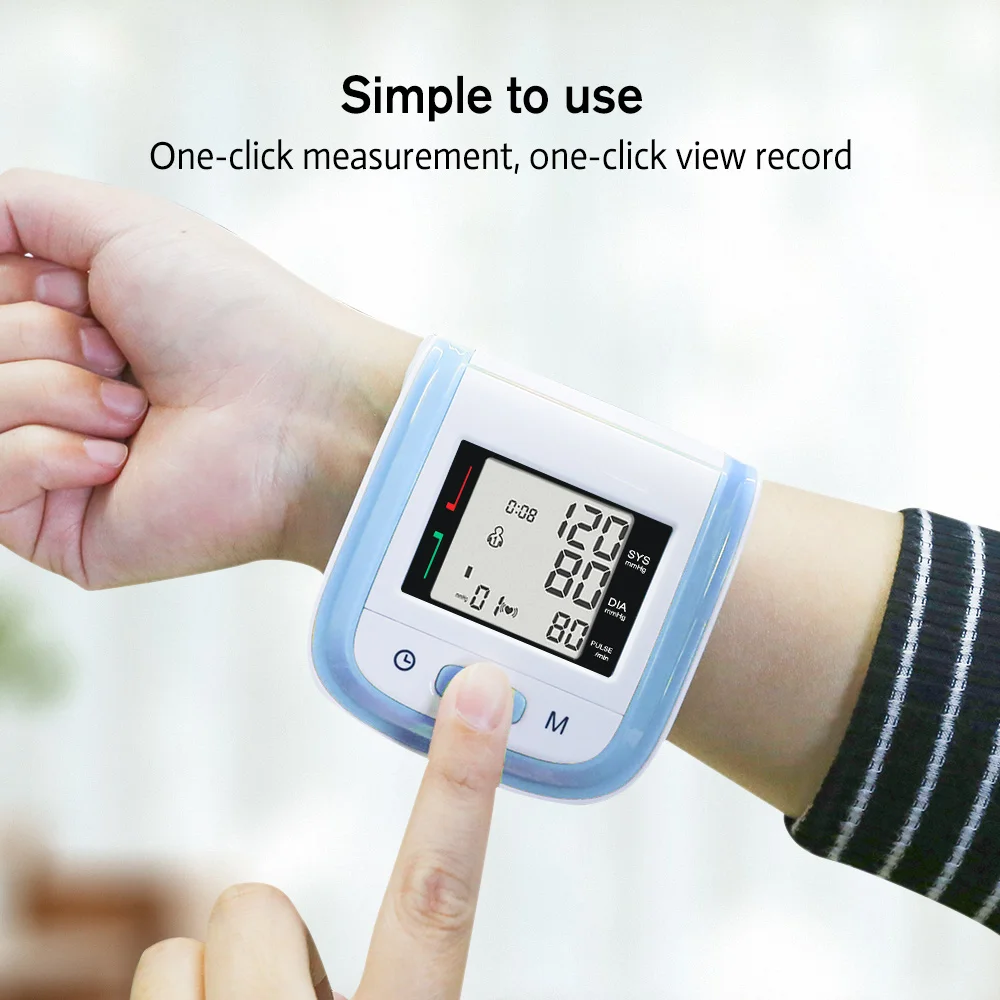 Yongrow New LED Wrist Blood Pressure Monitor Rechargeable English/Russian  Voice Broadcast Sphygmomanometer Tonometer BP Monitor - AliExpress