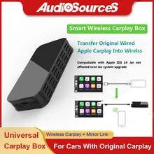 Беспроводная коробка Carplay с зеркальной связью, USB видео Apple Carplay Plug and Play для Audi VW Ford для Hyundai для Skoda Беспроводная коробка Carplay с зеркальной связью, USB видео Apple Carplay Plug and Play для Audi VW Ford для Hyundai для Skoda