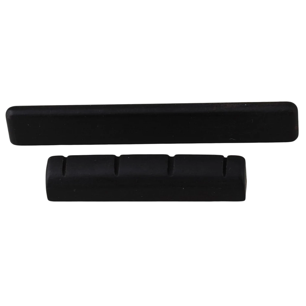 1 Set Saddle Saddle Black Ebony Spare Parts For Guitar Ukulele