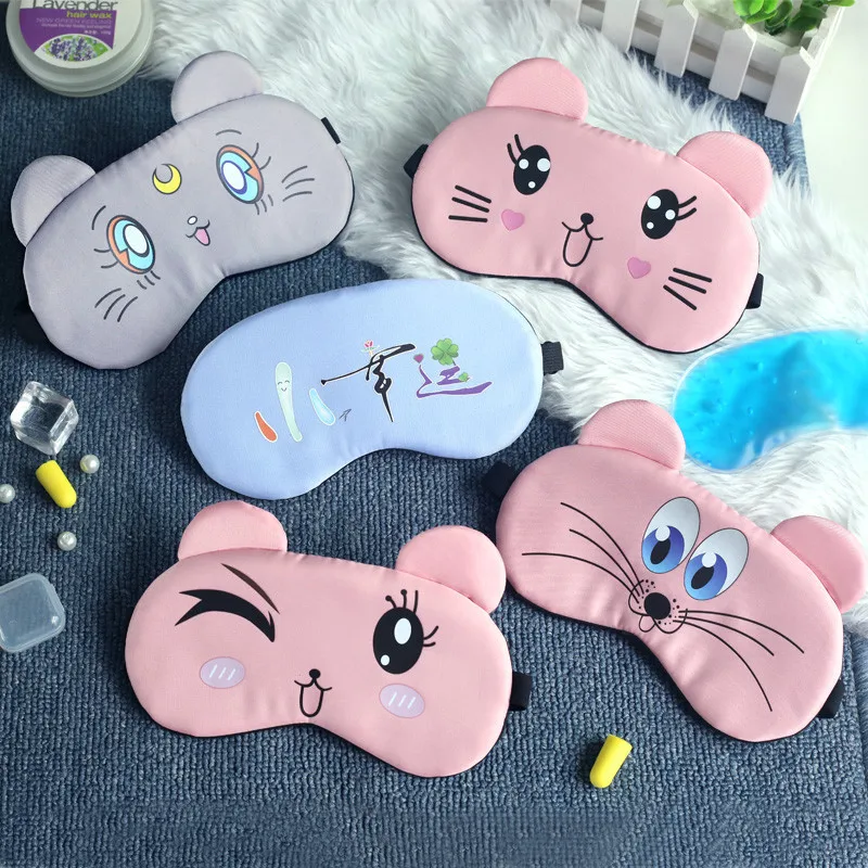 

Pajama Eye Patch Cute Cool South Korea Funny Earplug Sleep Eyestrain Mitigate Women's Shade Comfortable Set Men