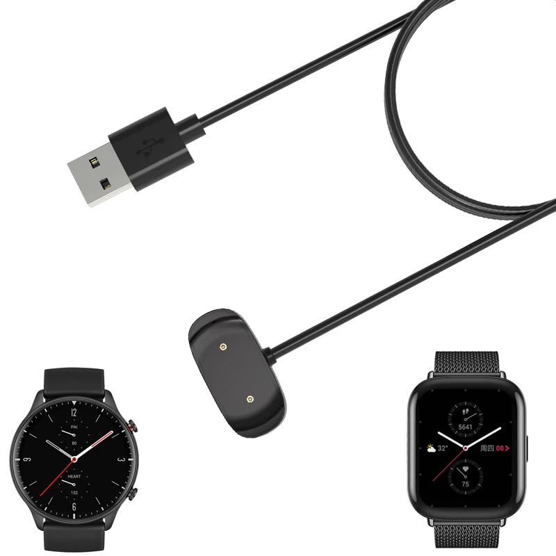 Câble De Chargeur GTR4 Pour Amazfit GTS4 GTS 3/ GTR 3/ GTR 4 Pro/ T-rex 2, Câble De Chargement Avec Port Magnétique Puissant