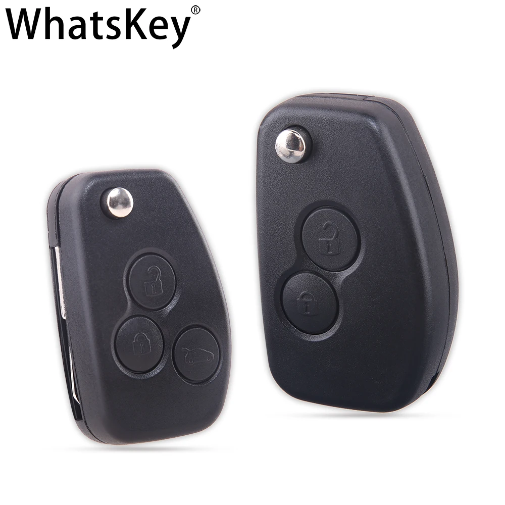 2 кнопочный автомобильный флип-чехол для Renault Megane Twingo Fluence Sandero Duster Logan Clio 3 Kangoo