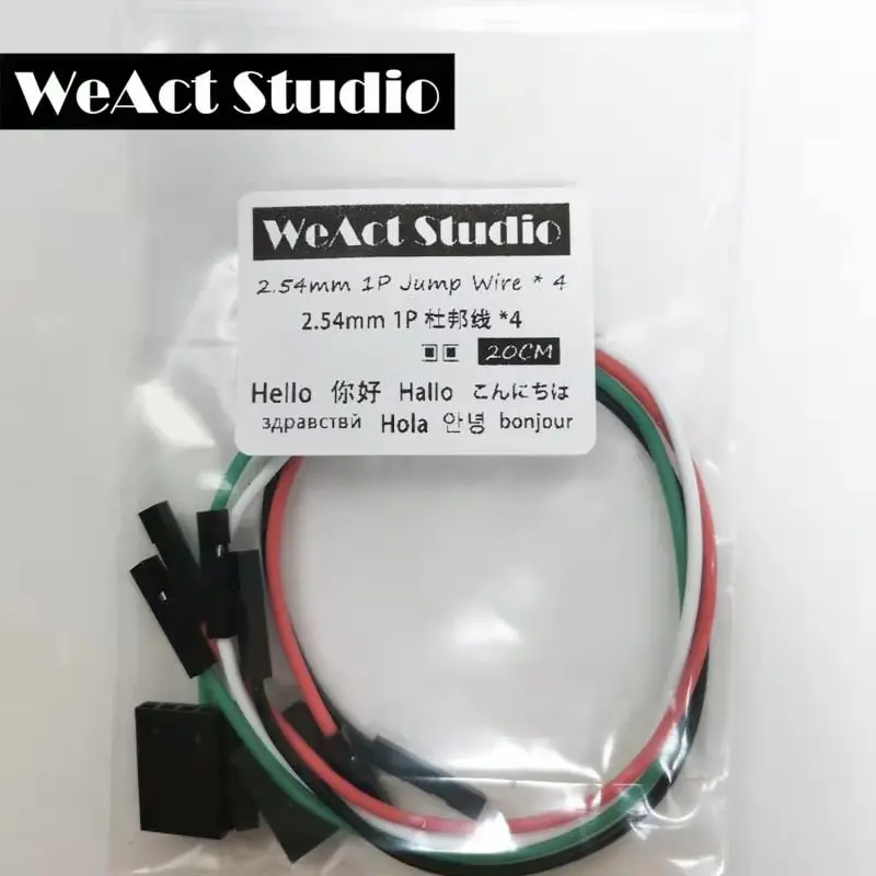 2.54mm Silicon Jump Wire 20cm Dupont Line Female to Female 1Pin * 4 SWD