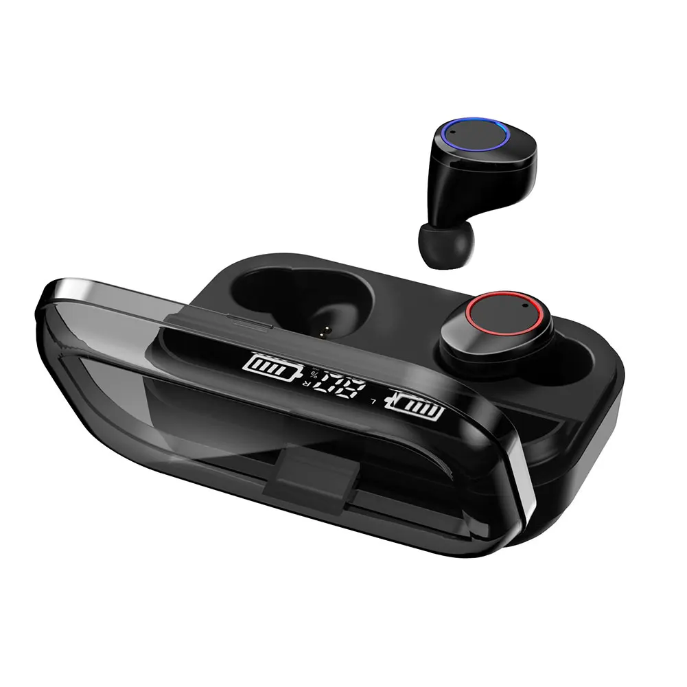 TWS 5,0 bluetooth-наушники Беспроводная мини-гарнитура водонепроницаемые наушники дисплей питания наушники с зарядным устройством спортивные наушники