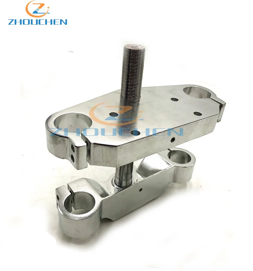 Aluminum Motorcycle 22mm 7/8" Handlebar Riser Mount Bars 33MM inverted shock absorber direction device upper and lower plate