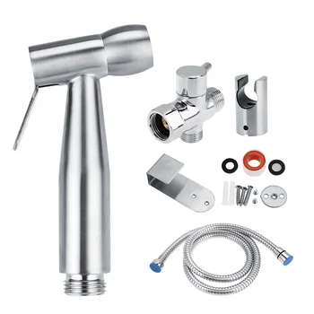 

Stainless Steel Hand Held Toilet Bidet Sprayer Bathroom Shower Water Spray Head Cleaning UNS7/8