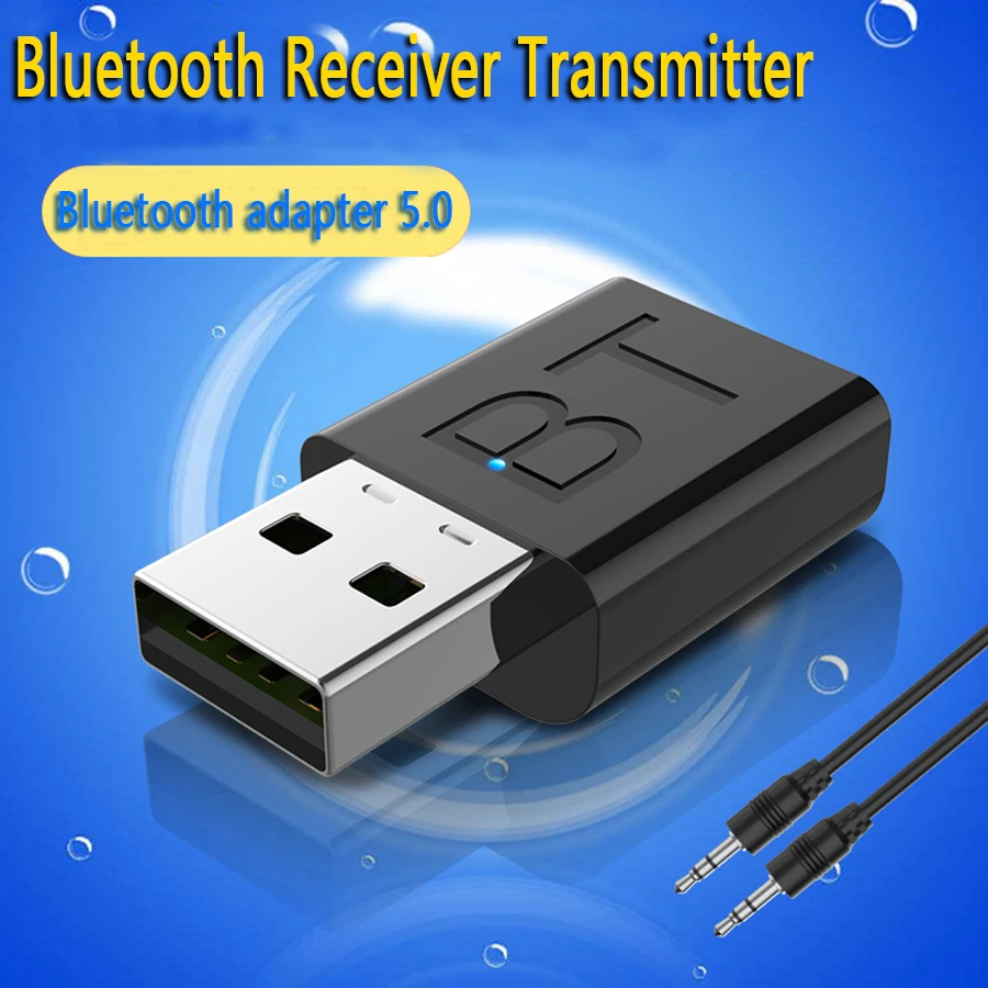 2 в 1 Bluetooth 5 0 наушники аудио приемник передатчик мини стерео AUX RCA USB 3 мм разъем для