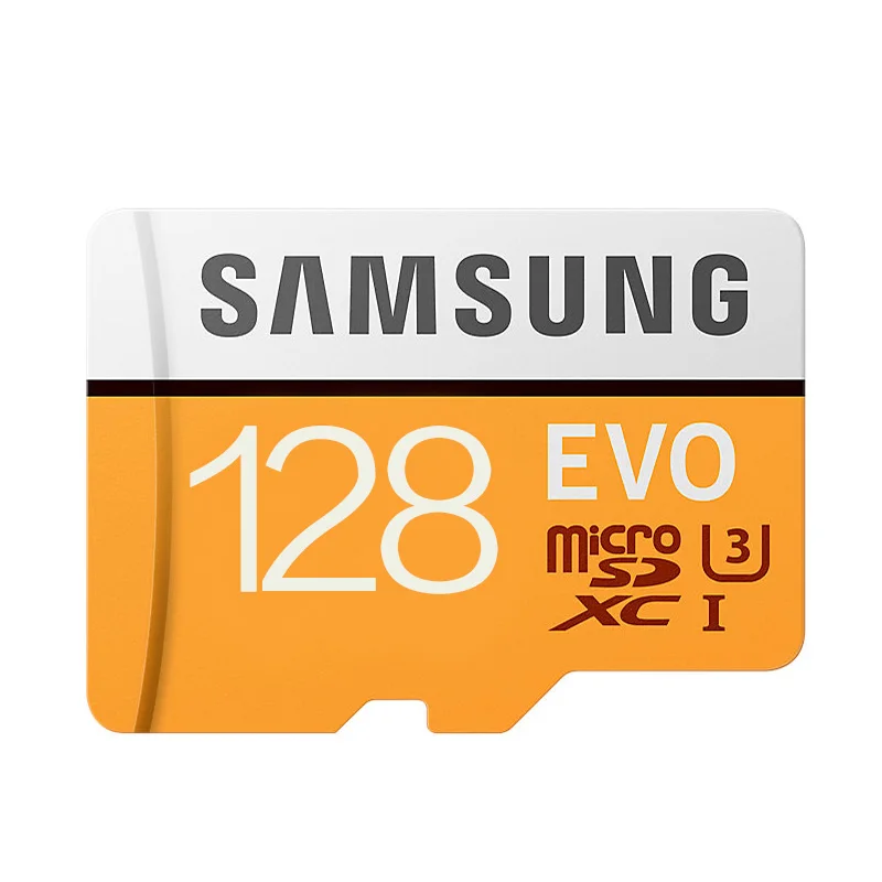 SAMSUNG карта памяти Micro SD, карта памяти, 64 ГБ 128 ГБ SDXC Max 100 МБ/с. EVO емкостью 64 Гб 128 Гб класс 10 TF карты U3 флеш-карта - Емкость: 128GB