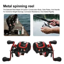 7,2: 1 18+ 1Bb Рыболовная катушка мультипликатор baitcasing Центробежная катушка двойной тормоз приманка Литая Катушка 2 типа правая/левая рука
