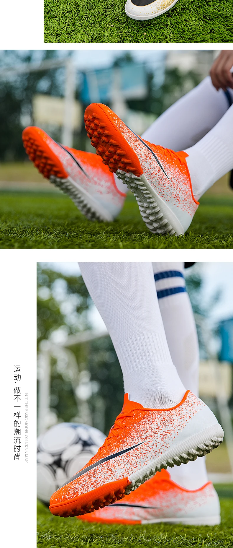 ZHENZU Soccer Shoes Professional Football Boots Suferfly Cheap Futsal Sock Cleats Training Sport Sneakers Zapatos De Futbol