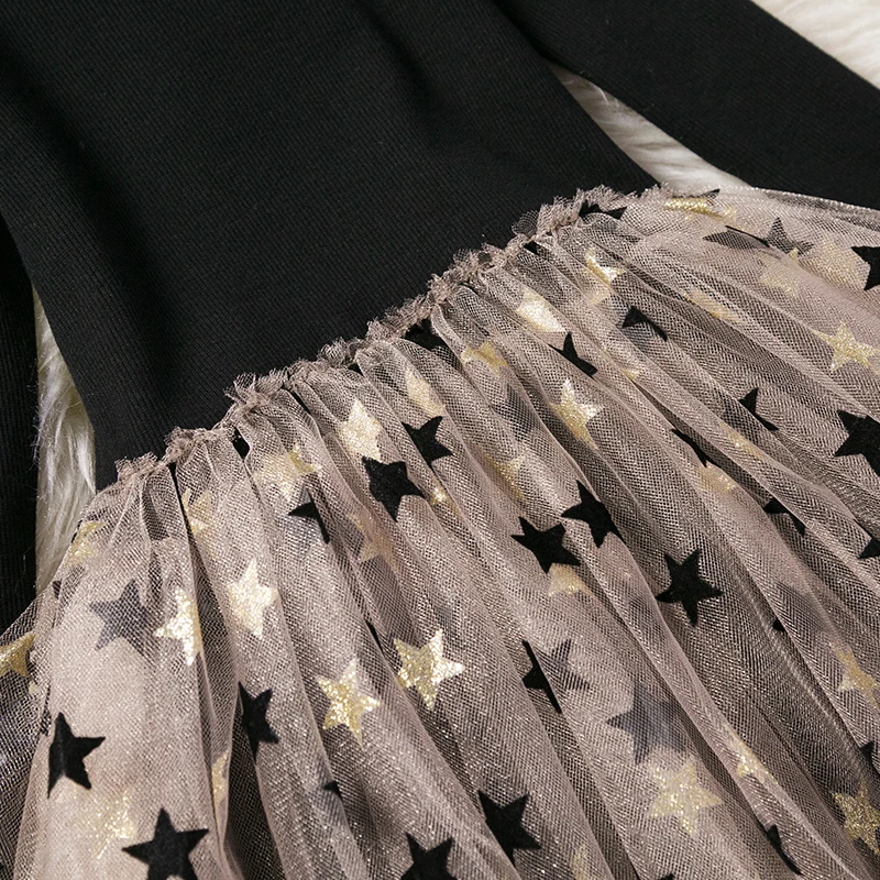 Платье для девочек г. Новые летние комплекты одежды для маленьких девочек Футболка с рисунком Фламинго+ платье с шикарными звездами Одежда для девочек из 2 предметов повседневная одежда