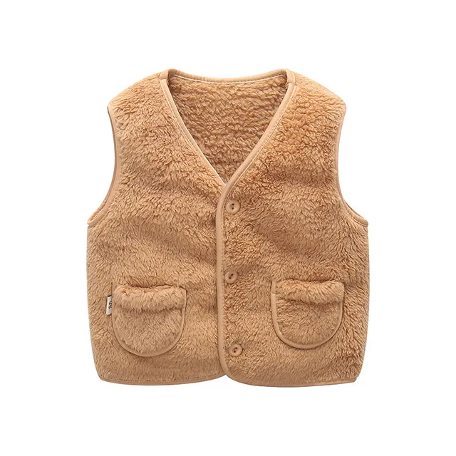 khaki vest Куртки для маленьких девочек осень зима стильная куртка для детей пальто для мальчиков теплая верхняя одежда для детей, пальто, детская одежда 1 для детей 2, 3, 4, 5, 6 лет - Цвет: khaki vest