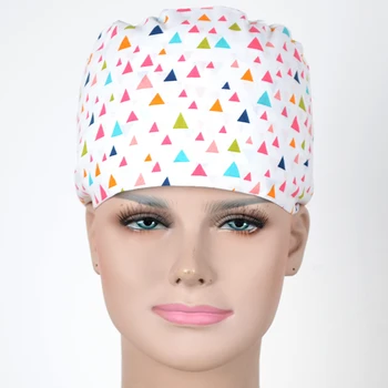

Triangle White Nurse Medical Caps Scrub Hat Gorro Guirofano Surgical Mujer Calot De Chirurgie Surgery Caps Czepek Medyczny