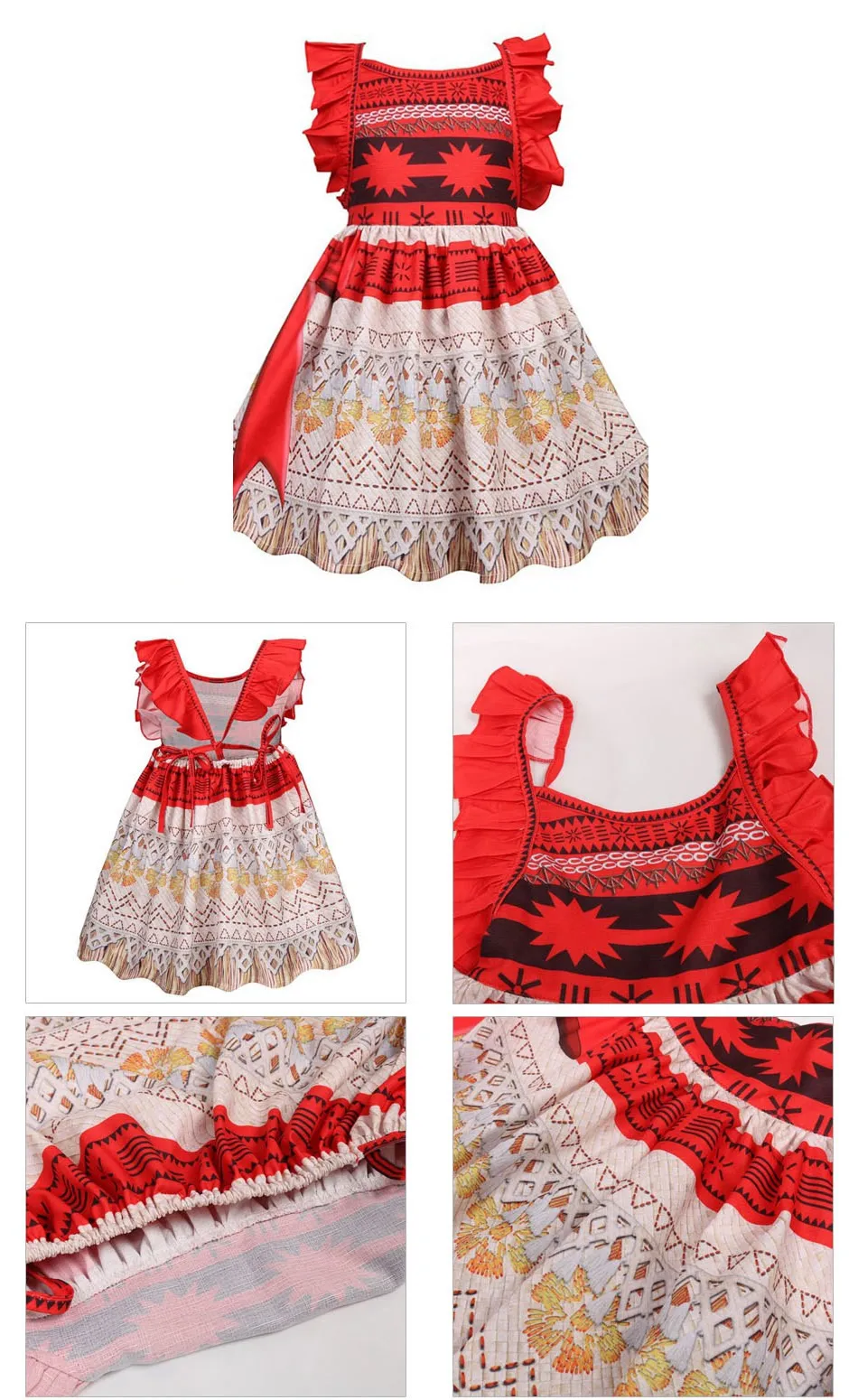 Летнее маскарадное платье для девочек «Моана»; Детские костюмы; нарядная одежда для маленьких девочек; пляжное платье для праздника; аксессуары «Моана»