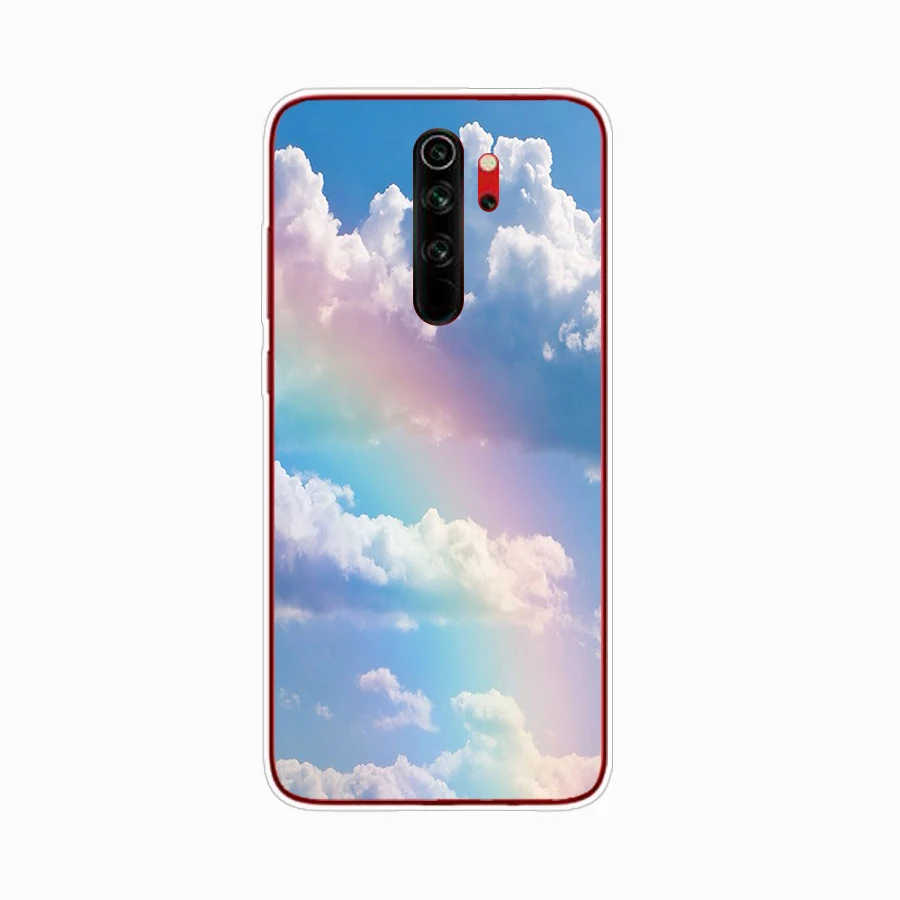 xiaomi leather case custom 41SD clouds on blue sky Soft Silicone Tpu Cover phone Case for xiaomi redmi 7 8 9 8A 9A Note 7 8 9 Pro 8T 9S Case xiaomi leather case charging Cases For Xiaomi