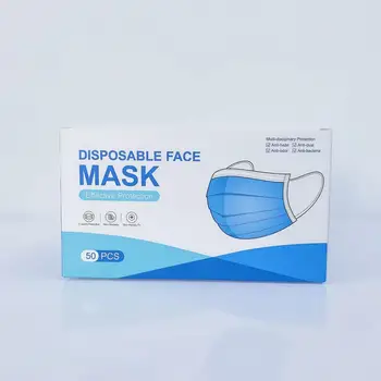 

2000 Pcs 3Layers Non Woven Disposable Mouth Mask In Stock Breathable Comfortable Face 3ly Mask Wholesale