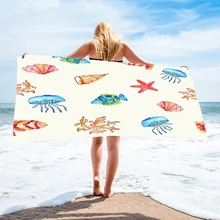 Microfiber Beach Towel Summer Swimming Personalized Pattern Sport Fitness Bath Towel Dropshipping Cute Sand Quick DryTowel