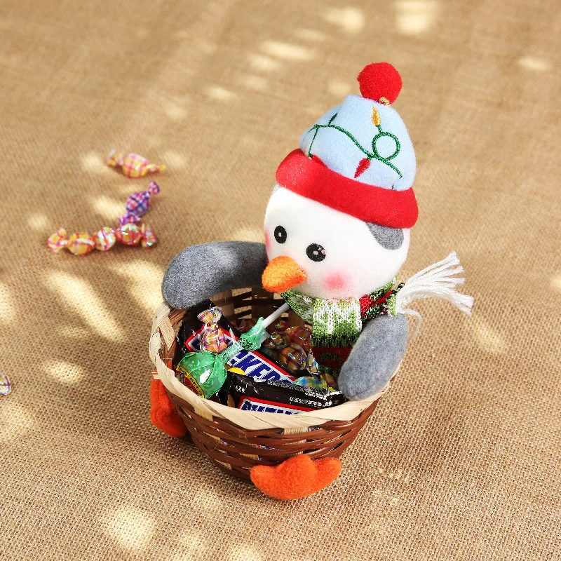 Navidad плетеная корзина для хранения конфет Санта Клаус сумка для конфет Рождественский подарок корзины рождественские украшения для кухни Вечерние