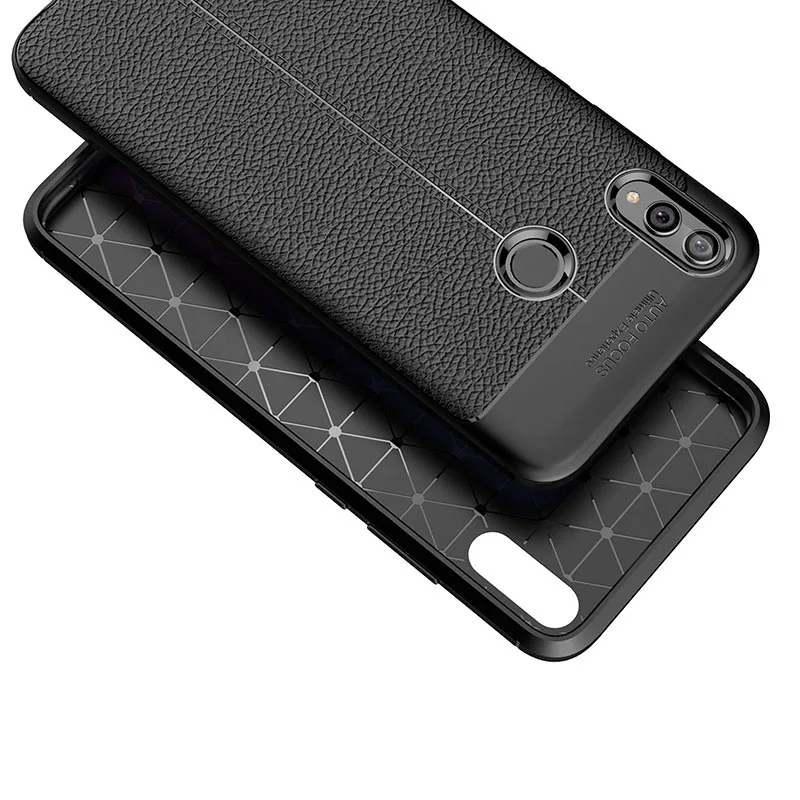 SemgCeKen ультратонкий кожаный чехол для huawei p smart plus psmart+ роскошная Мягкая силиконовая задняя крышка p smart z coque чехлы