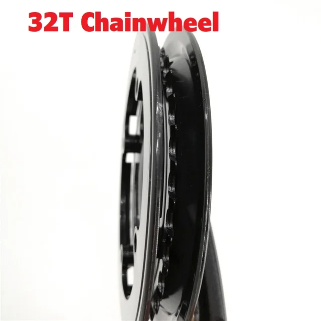 Kids Bikes Single Speed Crankset 102mm Crank 32T Chain Wheel Double Protective Covering Aluminum Alloy Children's Bicycle Part 5