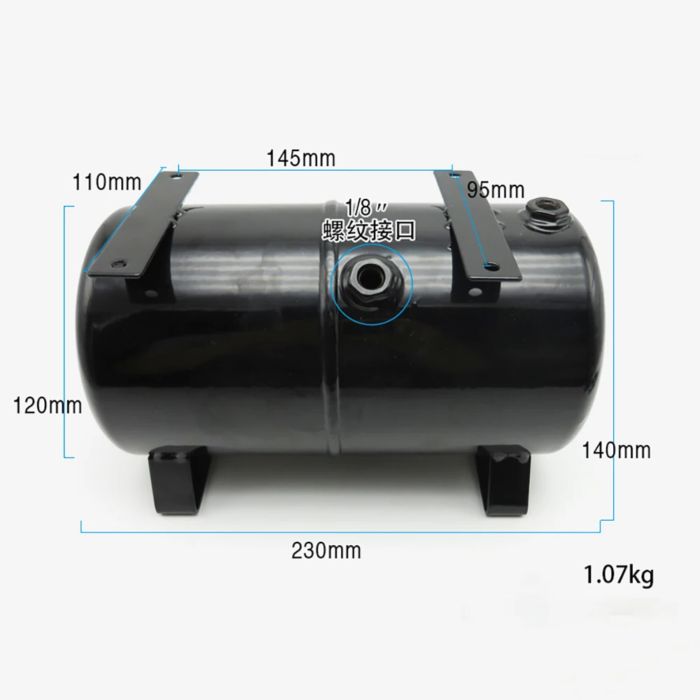 

Holes Air Storage Tank 3.5L 4 AS18B AS186 Model Air Pump Air Compressor Spray Pump Tattoo Spraying Tank Air Cylinder 1/8" Thread