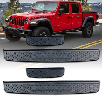 

For 2020 Jeep Gladiator 4 Door Sill Guards Entry Guards Plate Cover