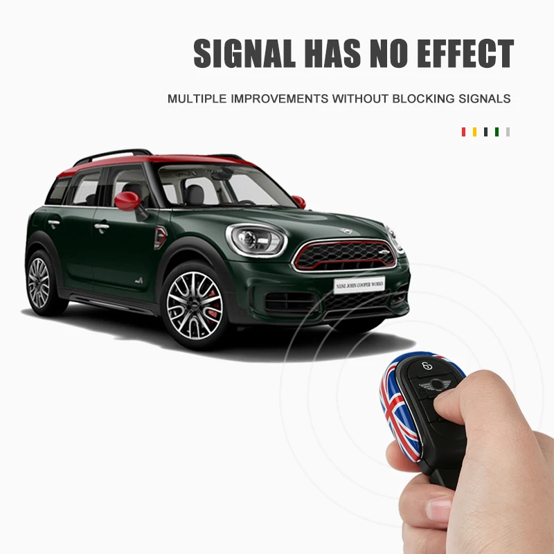Для Mini Cooper Clubman земляк F54 F55 F56 F57 F60 Юнион Джек титановый сплав металлический автомобильный чехол для ключей аксессуары