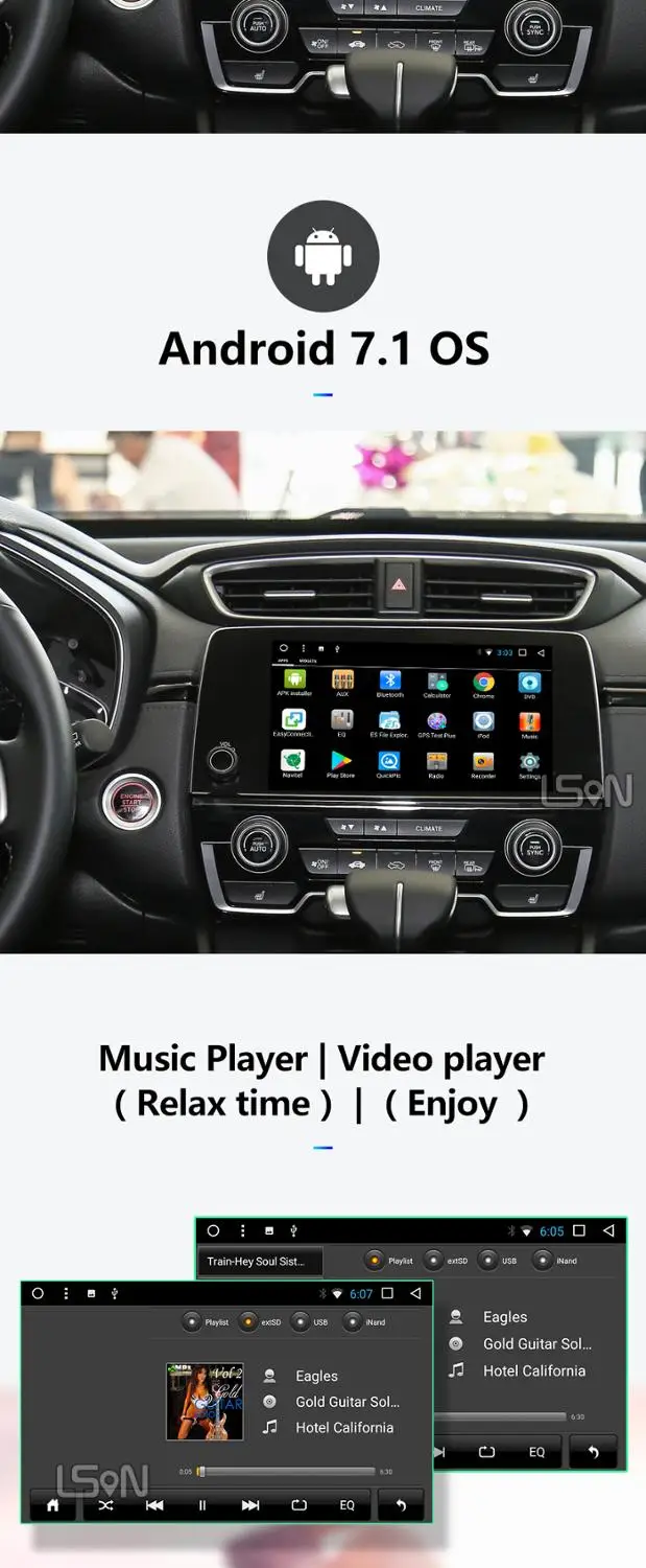 10,2 дюймов 8 ядерный Android 7,1 автомобильный dvd-плеер gps навигация Мультимедиа для HONDA