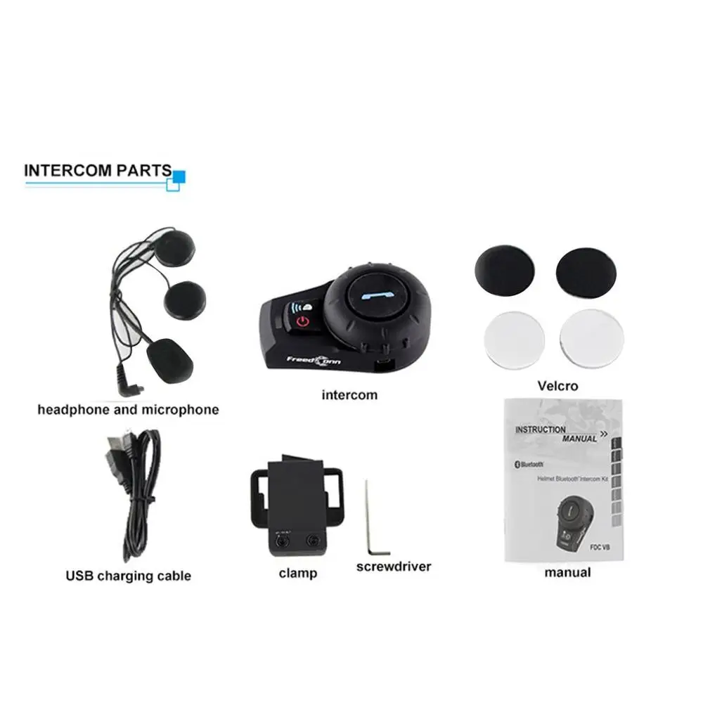 

Motorcycle Helmet 500M Walkie Talkie Headset Helmet Wireless Headset Headphones Helmet Walkie Talkie System US plug