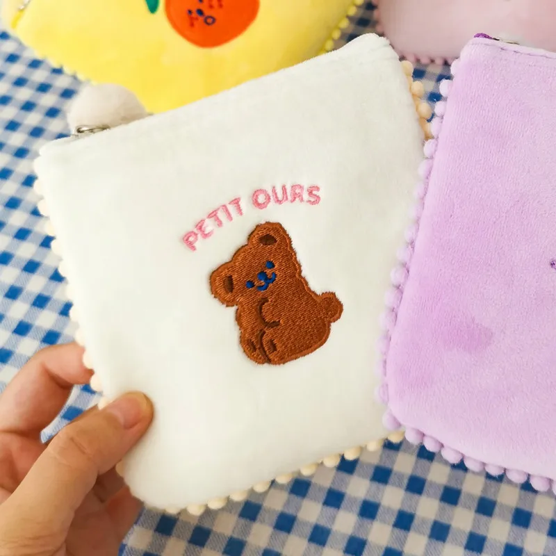 Kids Purses Bag-Card-Case Money-Bag Sanitary-Napkin Clear Female Women Storage-Holder