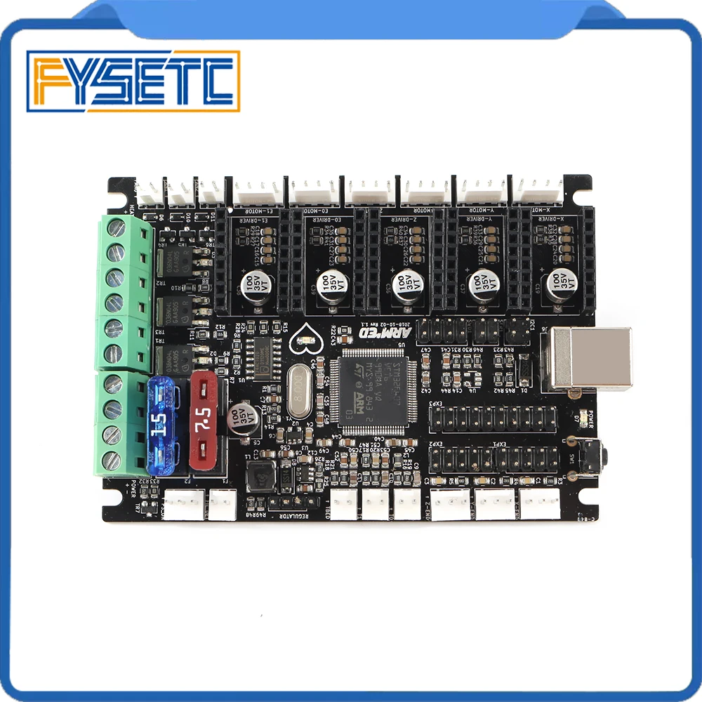 Armed V1.1 32bit Board With I2C SPI and UART Extension Ports Support TMC2130 SPI Dual Power Inputs 3D Printer Control Board Armed V1.1 32bit Board With I2C SPI and UART Extension Ports Support TMC2130 SPI Dual Power Inputs 3D Printer Control Board