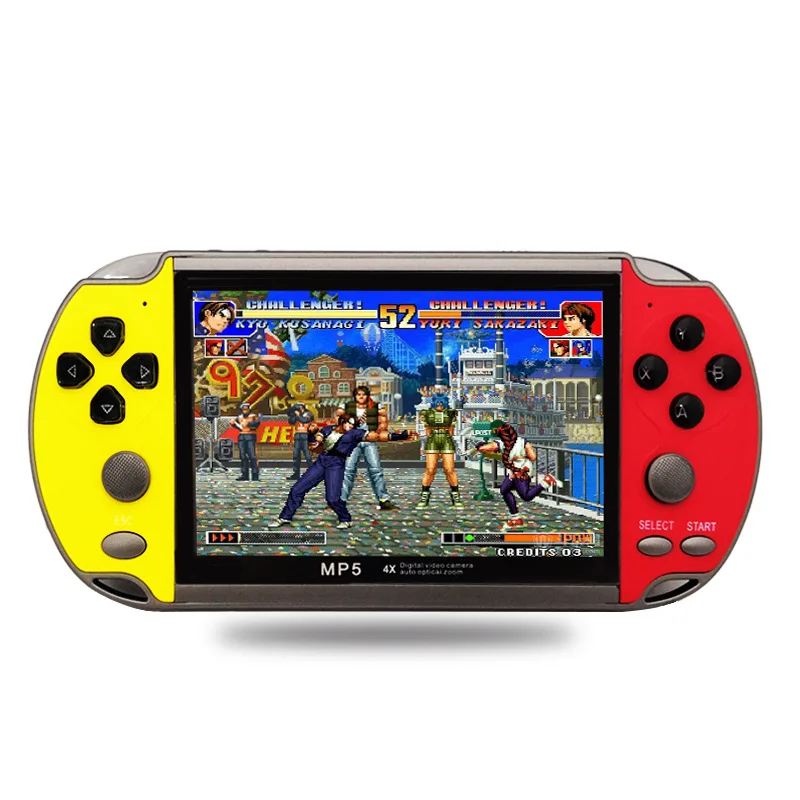 COOL NEW X7 4.3inch Game Console 8GB 8/16/ Bits Double Rocker Handheld Game Player Retro Video Console Built In 6000 Games