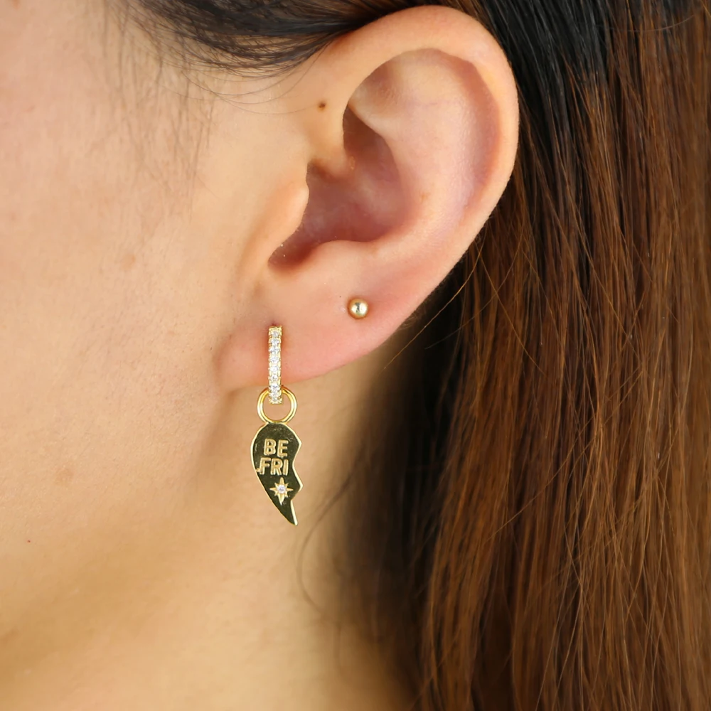 Silver earring H 要自己配一个圈子  (15)