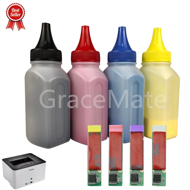 [Тонеры и чип] подходит к samsung 407 CLT407 для samsung CLP-325 CLP-320 CLX-3285 CLX-3185 Clp 325 320 CLX 3285