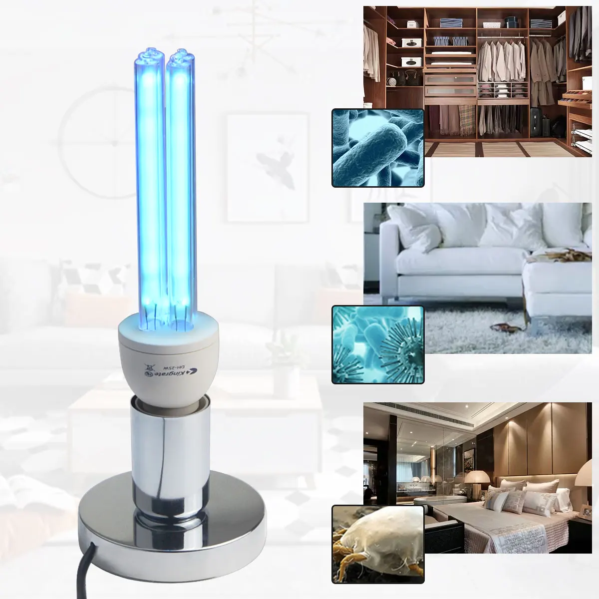 

E27 15W 25W Germicidal Sterilizer UV lamp Bathroom UV Ultraviolet Bulb Lamps 110V 220V CFL Ozone Home Sterilizer Deodorant Lamp