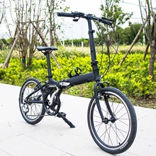 Bicicleta plegable de aleación de aluminio para adulto, cicla urbana con 8 velocidades, BMX, Variable, ligera y portátil, con freno en V, 20 pulgadas