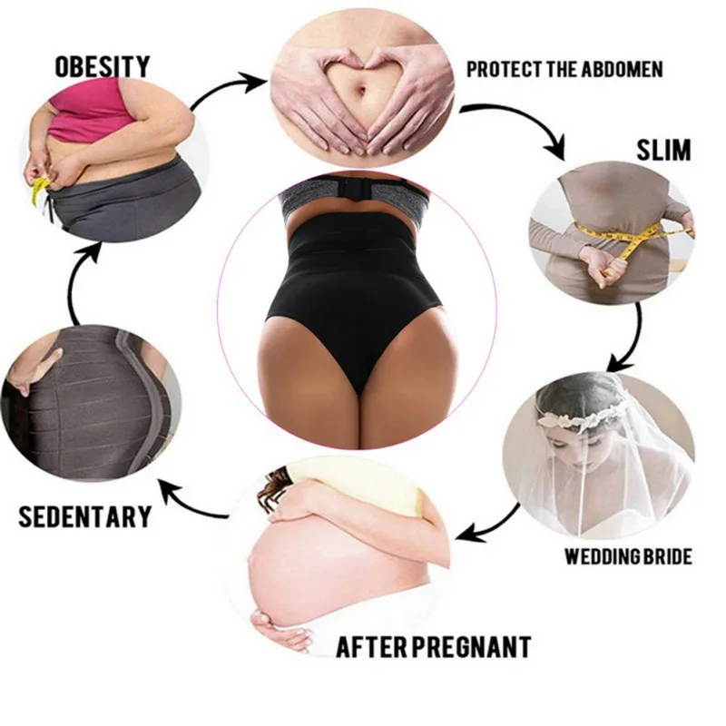 Womens Slimming Panties High Waist Tummy Control Briefs Female Trainer Shaping Underpants Butt Lifter Shapewear Underwear shapewear for dresses