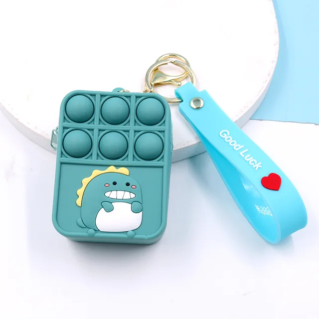 New Popit Mini Money Wallet Fingertip Toys Push Bubble Popite Pendant Bag Hot Sale Adult Decompression Toys Children Anti-Stress new 18