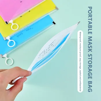 

Portable Face Masks Organizer Dustproof and Moisture-Proof Cover Holder Mask Storage Seal Box Household Accessories