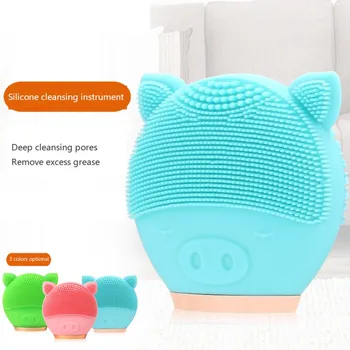 

Silicone Electric Face Cleansing Brush Cleaning Shrinking Pores Oil-control Cleansing Instrument Beauty Q1