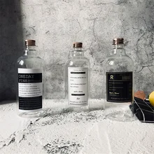 Шикарный Ins домашний дозатор для шампуня, мыла, бутылка, скандинавские пластиковые прозрачные переносные бутылки для хранения жидкого пресса 500 мл