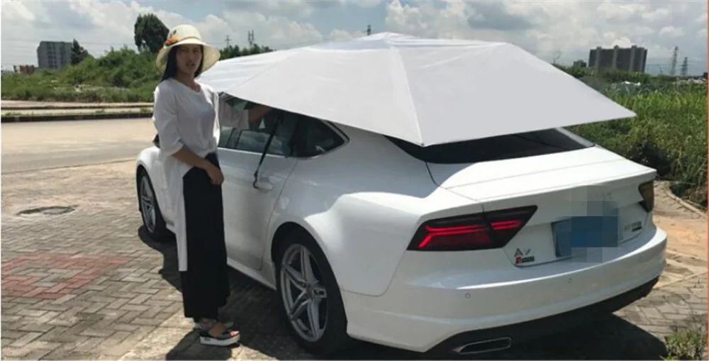 Новейшая Полностью Автоматическая автомобильная палатка подвижный зонт от солнца пылезащитный козырек от солнца автомобильный Зонт с пультом дистанционного управления