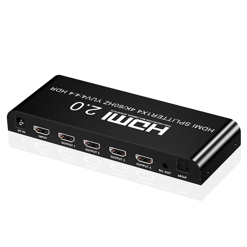HDMI2.0 й 1 in 4  ˷̴ 4K @ 60Hz  ÷̿, 1x4 HDMI й HDCP2.2 fo 4kr Xbox PS4 ȭ й